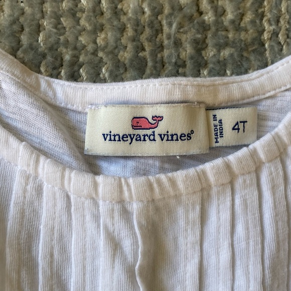 Vineyard Vines Girls Peplum Blouse Tank Top - Size 4T - Picture 3 of 3